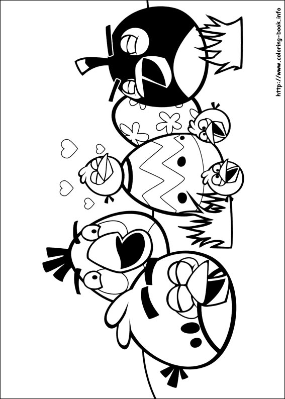 Plansa de colorat cu Angry Birds 50 103
